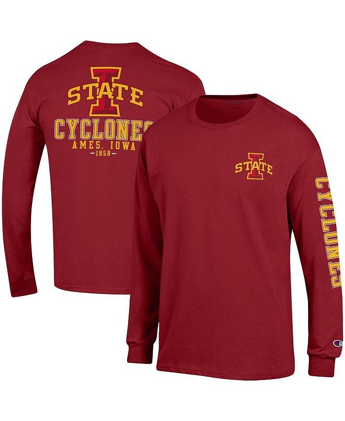 Мужская футболка с длинным рукавом Cardinal Iowa State Cyclones Team Stack Champion, цвет Cardinal
Мужская футболка с длинным рукавом Cardinal Iowa State Cyclones Team Stack Champion, цвет Cardinal