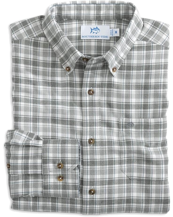 Рубашка Southern Tide Long Sleeve IC Flannel Chipely Plaid Heather Sport Shirt, цвет Heather Shadow Grey
Рубашка Southern Tide Long Sleeve IC Flannel Chipely Plaid Heather Sport Shirt, цвет Heather Shadow Grey