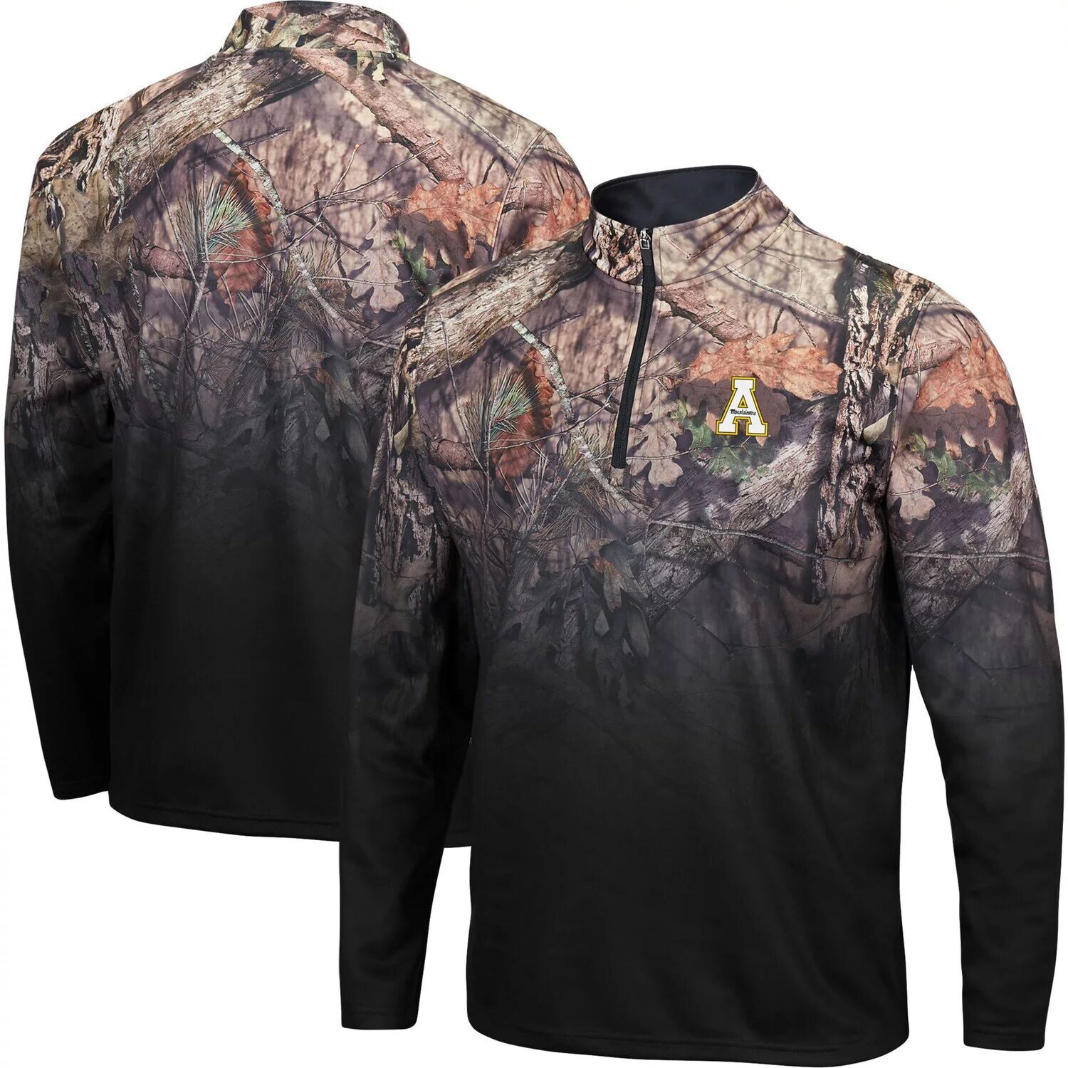 Мужская черная куртка Appalachian State Mountaineers Mossy Oak Fleet II с молнией на четверть Colosseum, Черный
Мужская черная куртка Appalachian State Mountaineers Mossy Oak Fleet II с молнией на четверть Colosseum, Черный