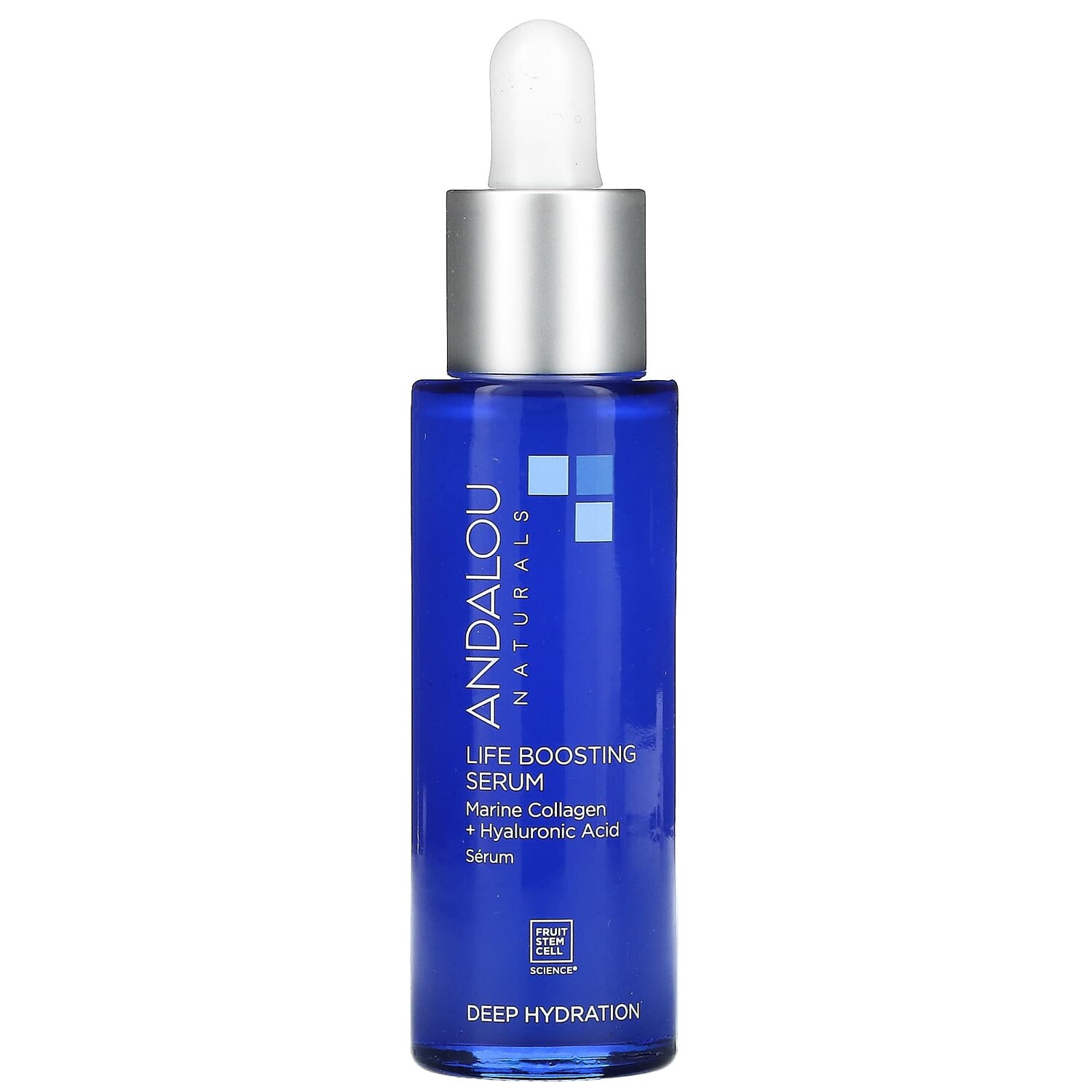 Life Boosting Serum, коллаген с биологическим дизайном и гиалуроновая кислота, 1 жидкая унция (30 мл), Andalou Naturals
Life Boosting Serum, коллаген с биологическим дизайном и гиалуроновая кислота, 1 жидкая унция (30 мл), Andalou Naturals