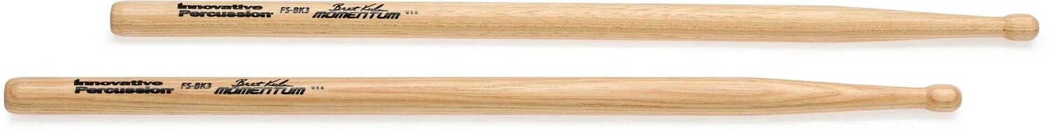 Инновационные маршевые барабанные палочки Percussion FS-BK3 Field Series — модель Брета Куна № 3 «Momentum» — гикори — бочкообразная бусина
Инновационные маршевые барабанные палочки Percussion FS-BK3 Field Series — модель Брета Куна № 3 «Momentum» — гикори — бочкообразная бусина
