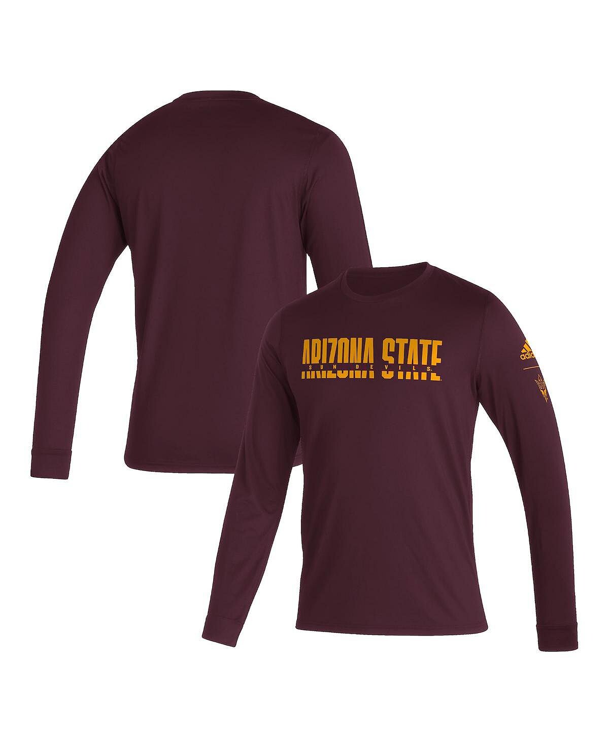 Мужская темно-бордовая футболка с длинным рукавом Arizona State Sun Devils Sideline Locker Strikethrough Creator AEROREADY adidas
Мужская темно-бордовая футболка с длинным рукавом Arizona State Sun Devils Sideline Locker Strikethrough Creator AEROREADY adidas