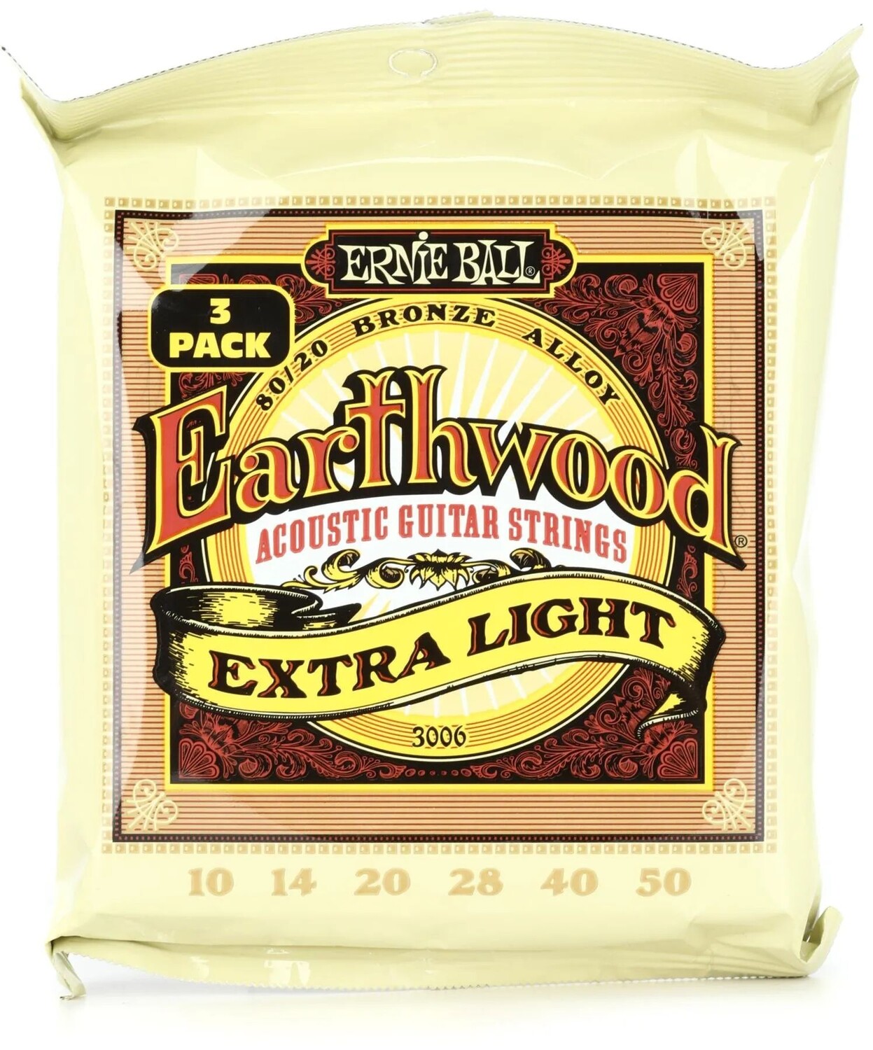 Струны для акустической гитары Ernie Ball 3006 Earthwood 80/20 Bronze — .010-.050 Extra Light Factory (3 шт.)
Струны для акустической гитары Ernie Ball 3006 Earthwood 80/20 Bronze — .010-.050 Extra Light Factory (3 шт.)