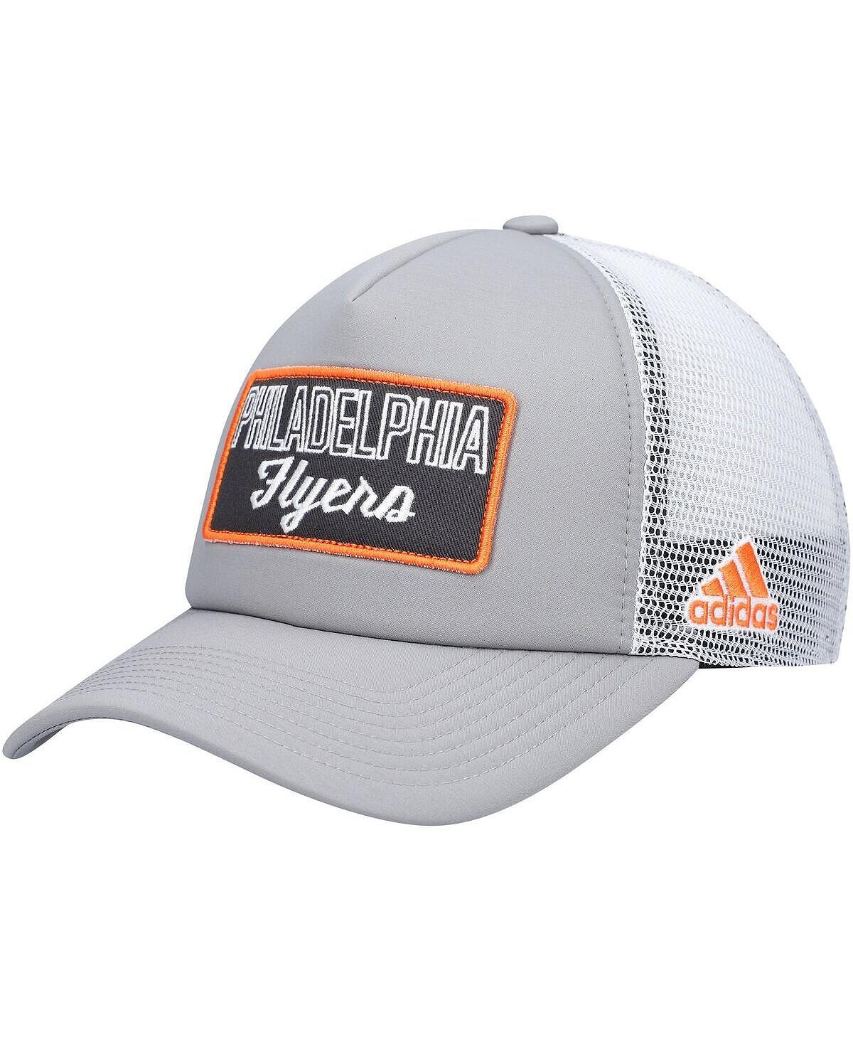 Мужская серо-белая кепка Snapback из пеноматериала для раздевалки Philadelphia Flyers adidas
Мужская серо-белая кепка Snapback из пеноматериала для раздевалки Philadelphia Flyers adidas