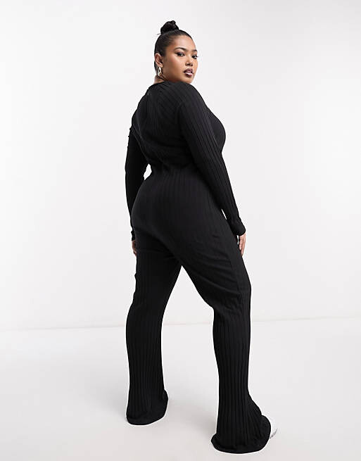 Черный комбинезон с длинными рукавами и квадратным вырезом в рубчик ASOS DESIGN Curve
Черный комбинезон с длинными рукавами и квадратным вырезом в рубчик ASOS DESIGN Curve