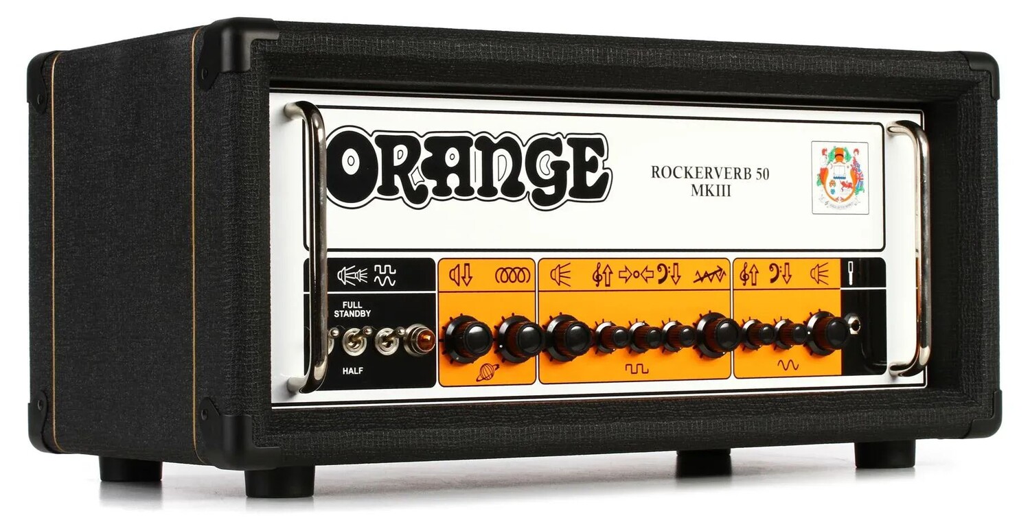 Orange Rockerverb 50 MKIII — 2-канальная ламповая головка мощностью 50 Вт — чёрная
Orange Rockerverb 50 MKIII — 2-канальная ламповая головка мощностью 50 Вт — чёрная