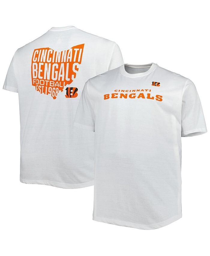 Мужская белая футболка с логотипом Cincinnati Bengals Big and Tall Hometown Collection Hot Shot Fanatics, белый
Мужская белая футболка с логотипом Cincinnati Bengals Big and Tall Hometown Collection Hot Shot Fanatics, белый