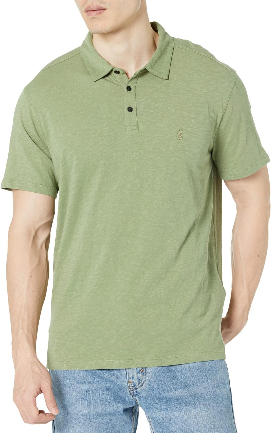 Рубашка-поло Victor Short Sleeve Slub Cotton Polo w/ Peace Sign Embroidery K5787Z1 John Varvatos, цвет Legume
Рубашка-поло Victor Short Sleeve Slub Cotton Polo w/ Peace Sign Embroidery K5787Z1 John Varvatos, цвет Legume