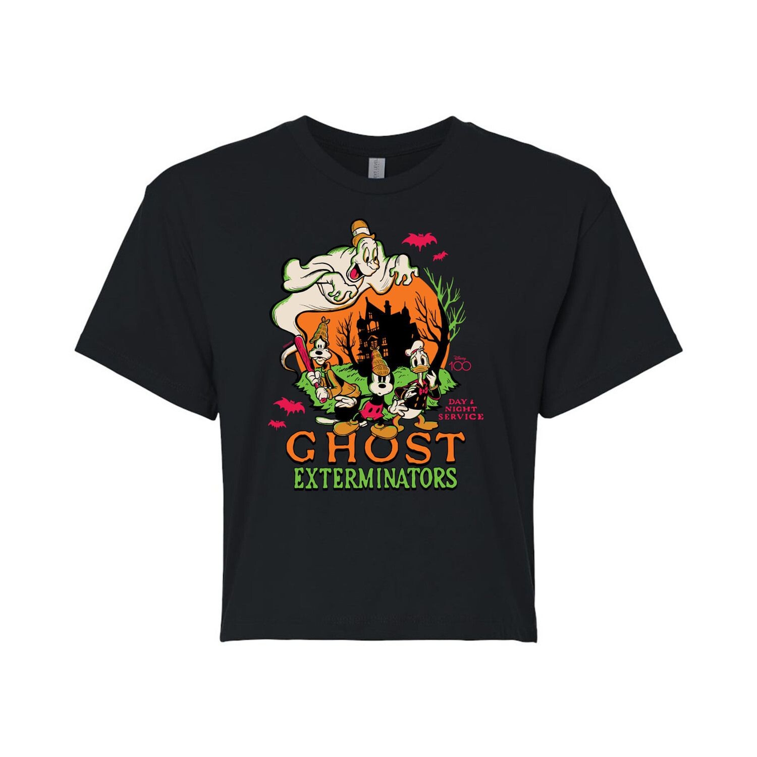 Укороченная футболка с рисунком Disney 100 Juniors' Ghost Exterminators Licensed Character
Укороченная футболка с рисунком Disney 100 Juniors' Ghost Exterminators Licensed Character