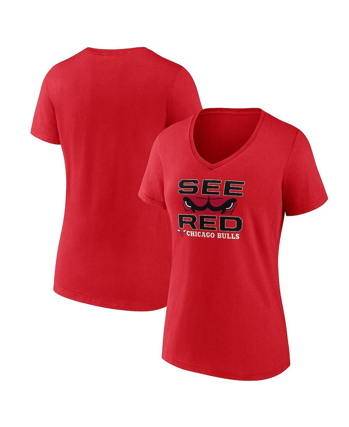 Женская красная футболка с логотипом Chicago Bulls Hometown Collection Fanatics, красный
Женская красная футболка с логотипом Chicago Bulls Hometown Collection Fanatics, красный