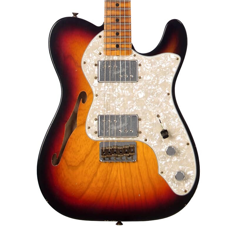 Электрогитара Fender Custom Shop Limited Edition 1970s Telecaster Thinline Journeyman Relic - Bleached 3 Tone Sunburst - NEW!
Электрогитара Fender Custom Shop Limited Edition 1970s Telecaster Thinline Journeyman Relic - Bleached 3 Tone Sunburst - NEW!