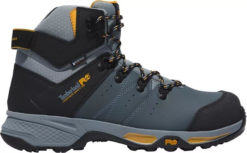 Мужские водонепроницаемые рабочие ботинки Timberland PRO с композитным носком, серый/желтый
Мужские водонепроницаемые рабочие ботинки Timberland PRO с композитным носком, серый/желтый