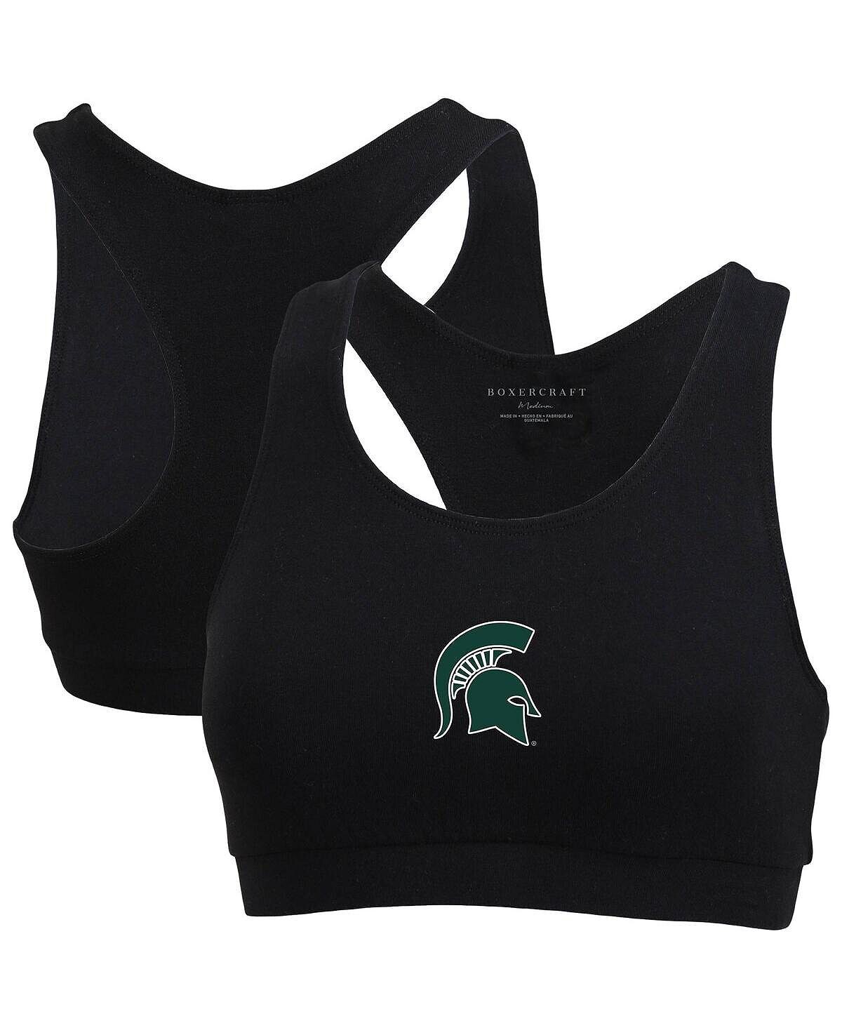 Женский спортивный бюстгальтер черного цвета Michigan State Spartans Support Your Team Boxercraft, черный
Женский спортивный бюстгальтер черного цвета Michigan State Spartans Support Your Team Boxercraft, черный