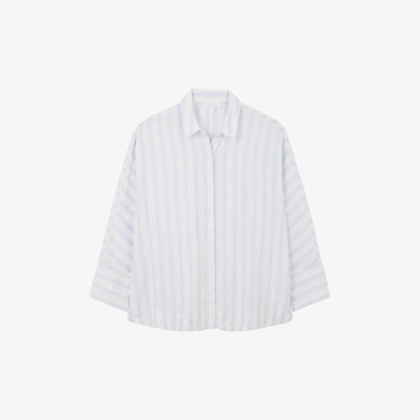 Льняная блузка в полоску с двойными пуговицами The White Company, цвет bluestripe
Льняная блузка в полоску с двойными пуговицами The White Company, цвет bluestripe