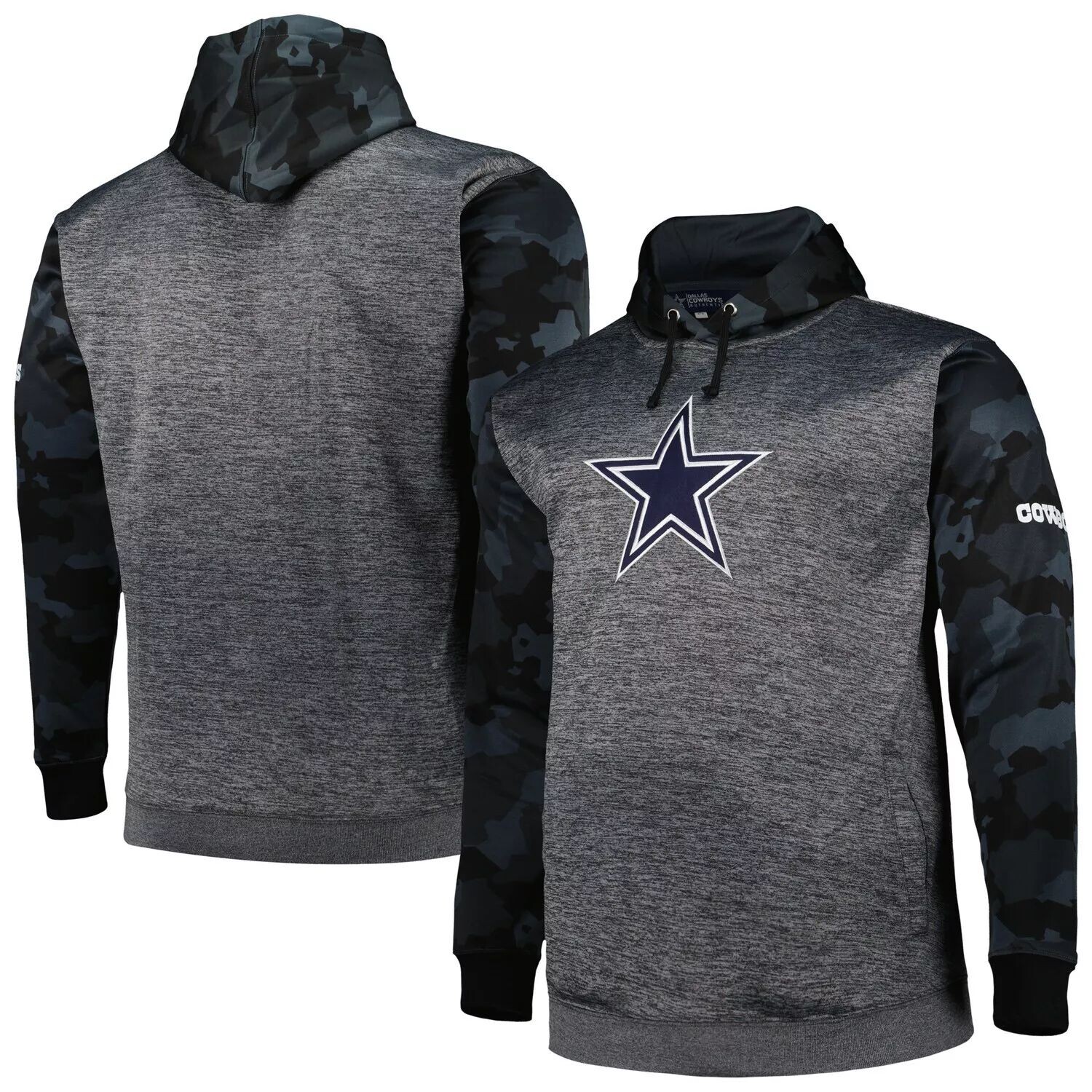 Мужской пуловер с капюшоном и камуфляжным принтом Heather Charcoal Dallas Cowboys Fanatics
Мужской пуловер с капюшоном и камуфляжным принтом Heather Charcoal Dallas Cowboys Fanatics