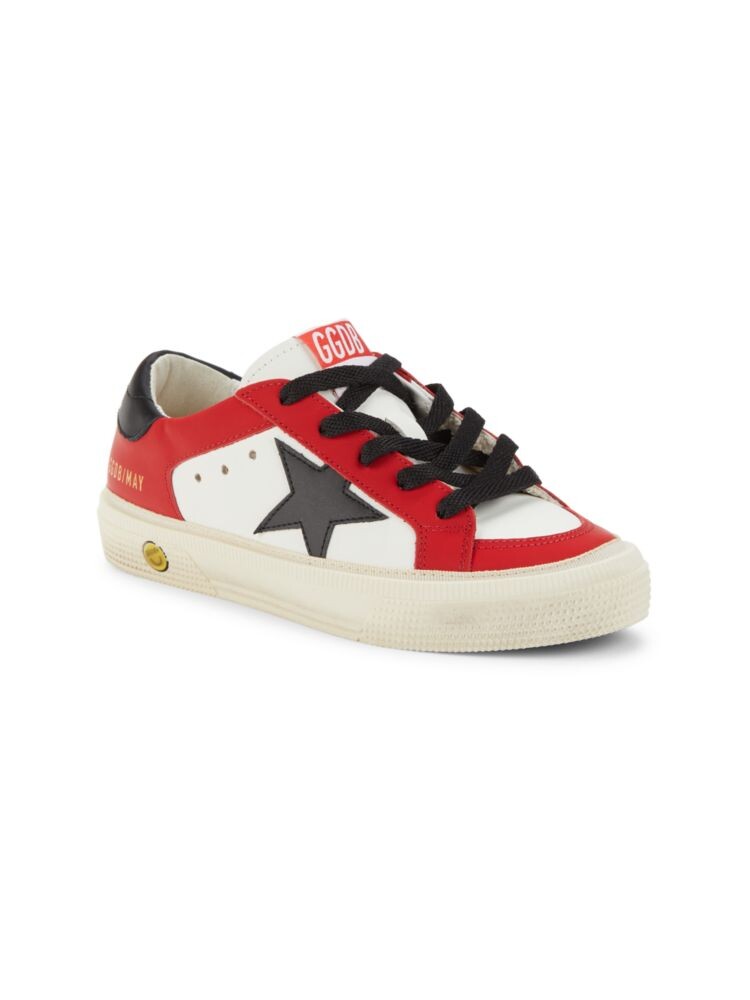Детские кожаные кроссовки с цветными блоками и звездами Golden Goose, цвет Red Black
Детские кожаные кроссовки с цветными блоками и звездами Golden Goose, цвет Red Black