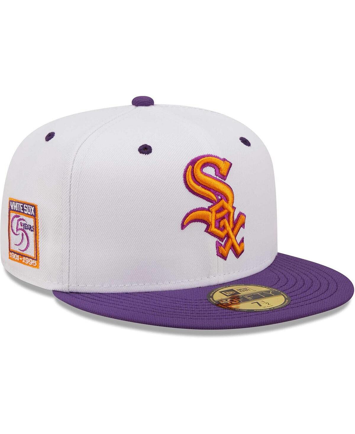 Мужская белая, фиолетовая приталенная шляпа Chicago White Sox 95th Anniversary Grape Lolli 59FIFTY New Era
Мужская белая, фиолетовая приталенная шляпа Chicago White Sox 95th Anniversary Grape Lolli 59FIFTY New Era