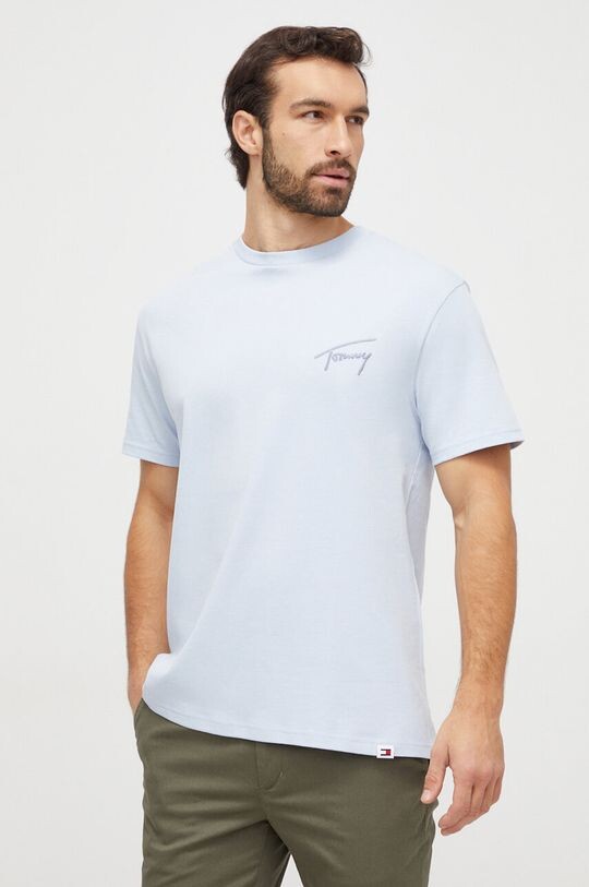 Хлопковая футболка Tommy Jeans, синий 
Хлопковая футболка Tommy Jeans, синий