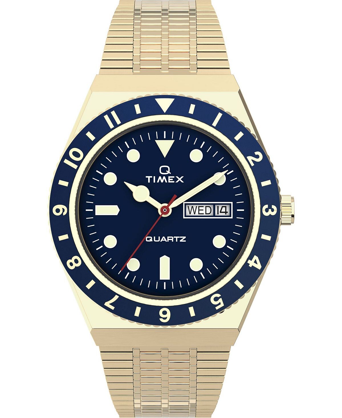 Мужские часы Q Diver Inspired с золотистым браслетом из нержавеющей стали, 38 мм Timex
Мужские часы Q Diver Inspired с золотистым браслетом из нержавеющей стали, 38 мм Timex