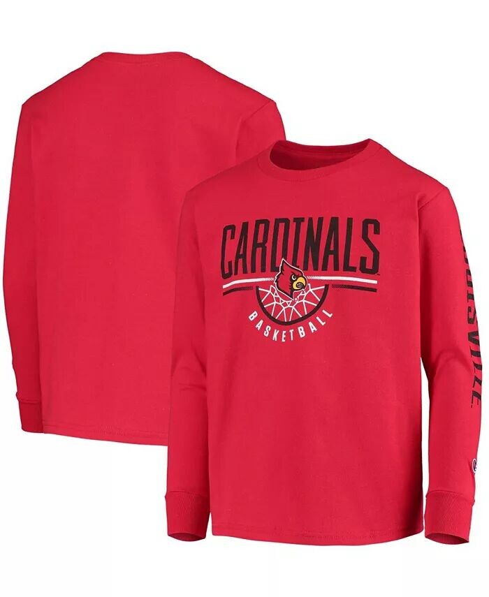Красная баскетбольная футболка с длинными рукавами Big Boys and Girls Louisville Cardinals Champion, красный
Красная баскетбольная футболка с длинными рукавами Big Boys and Girls Louisville Cardinals Champion, красный
