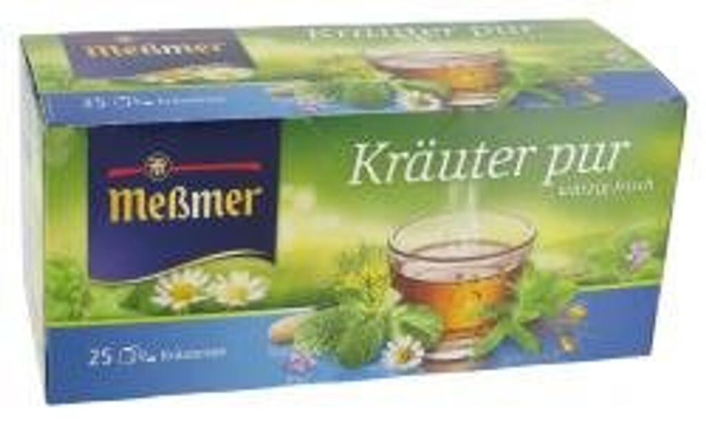 Травяной чай Meßmer, чистые травы, пряность, свежее наслаждение, 25 чайных пакетиков.
Травяной чай Meßmer, чистые травы, пряность, свежее наслаждение, 25 чайных пакетиков.