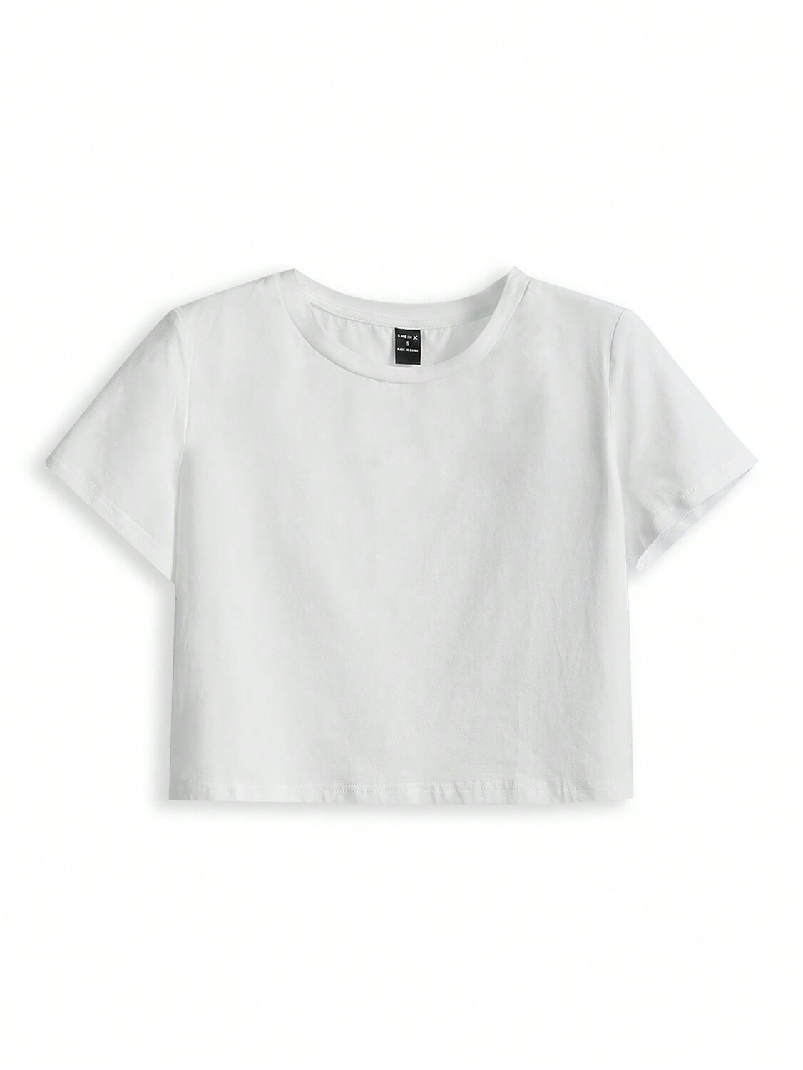 SHEIN женская повседневная однотонная футболка с круглым вырезом и короткими рукавами для повседневной носки весной и летом, белый цвет
SHEIN женская повседневная однотонная футболка с круглым вырезом и короткими рукавами для повседневной носки весной и летом, белый цвет