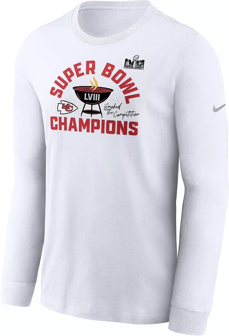 Мужская футболка Nike с длинным рукавом Super Bowl LVIII Champions Kansas City Chiefs Local
Мужская футболка Nike с длинным рукавом Super Bowl LVIII Champions Kansas City Chiefs Local