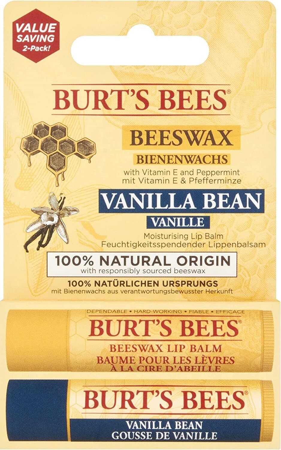 Набор бальзамов для губ Burt's Bees из 2 предметов: пчелиный воск (со вкусом мяты) + со вкусом ванили Burts Bees
Набор бальзамов для губ Burt's Bees из 2 предметов: пчелиный воск (со вкусом мяты) + со вкусом ванили Burts Bees