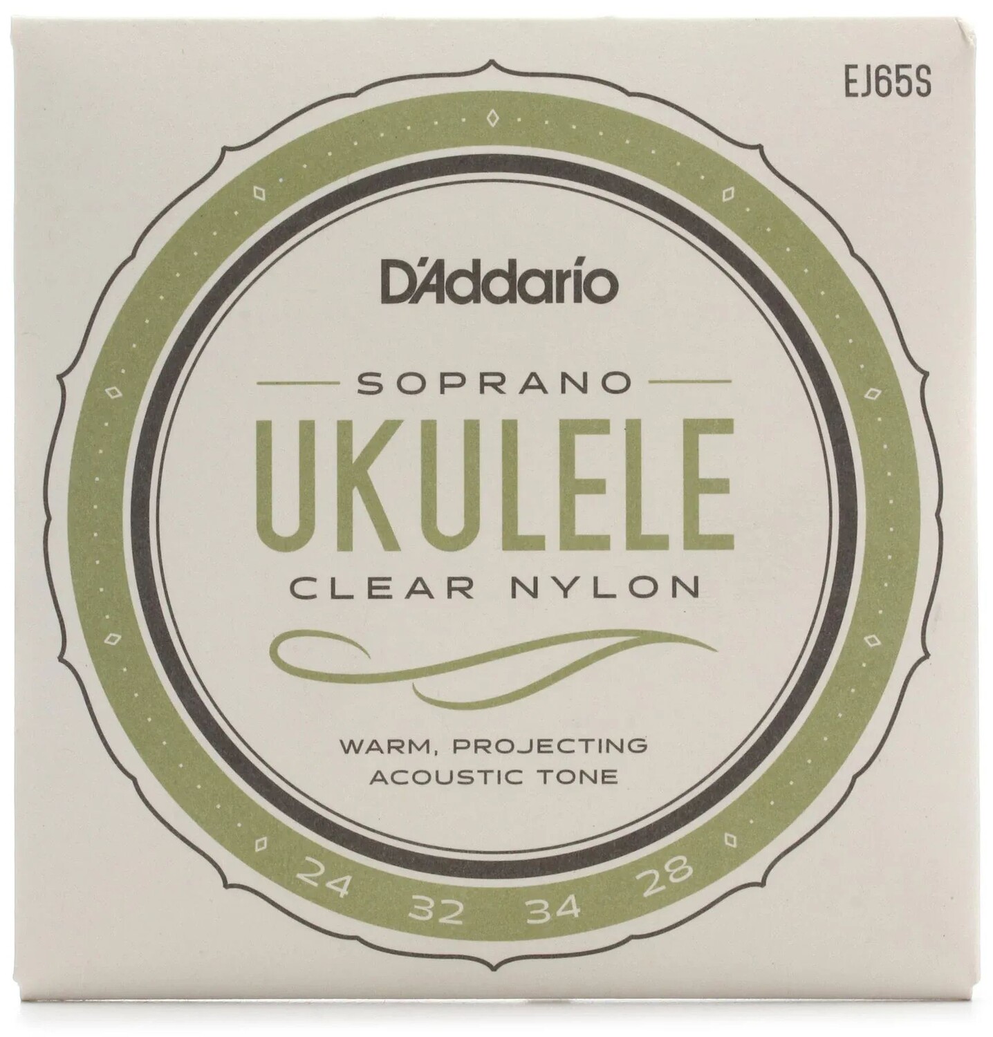 D'Addario EJ65S Pro-Arte Экструдированные нейлоновые струны для укулеле сопрано - .024-.034
D'Addario EJ65S Pro-Arte Экструдированные нейлоновые струны для укулеле сопрано - .024-.034