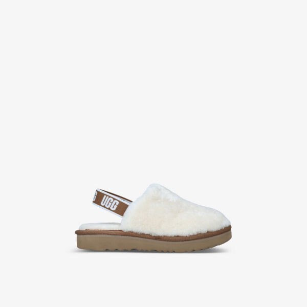 Сабо из пуха овчины 6-10 лет Ugg, бежевый 
Сабо из пуха овчины 6-10 лет Ugg, бежевый