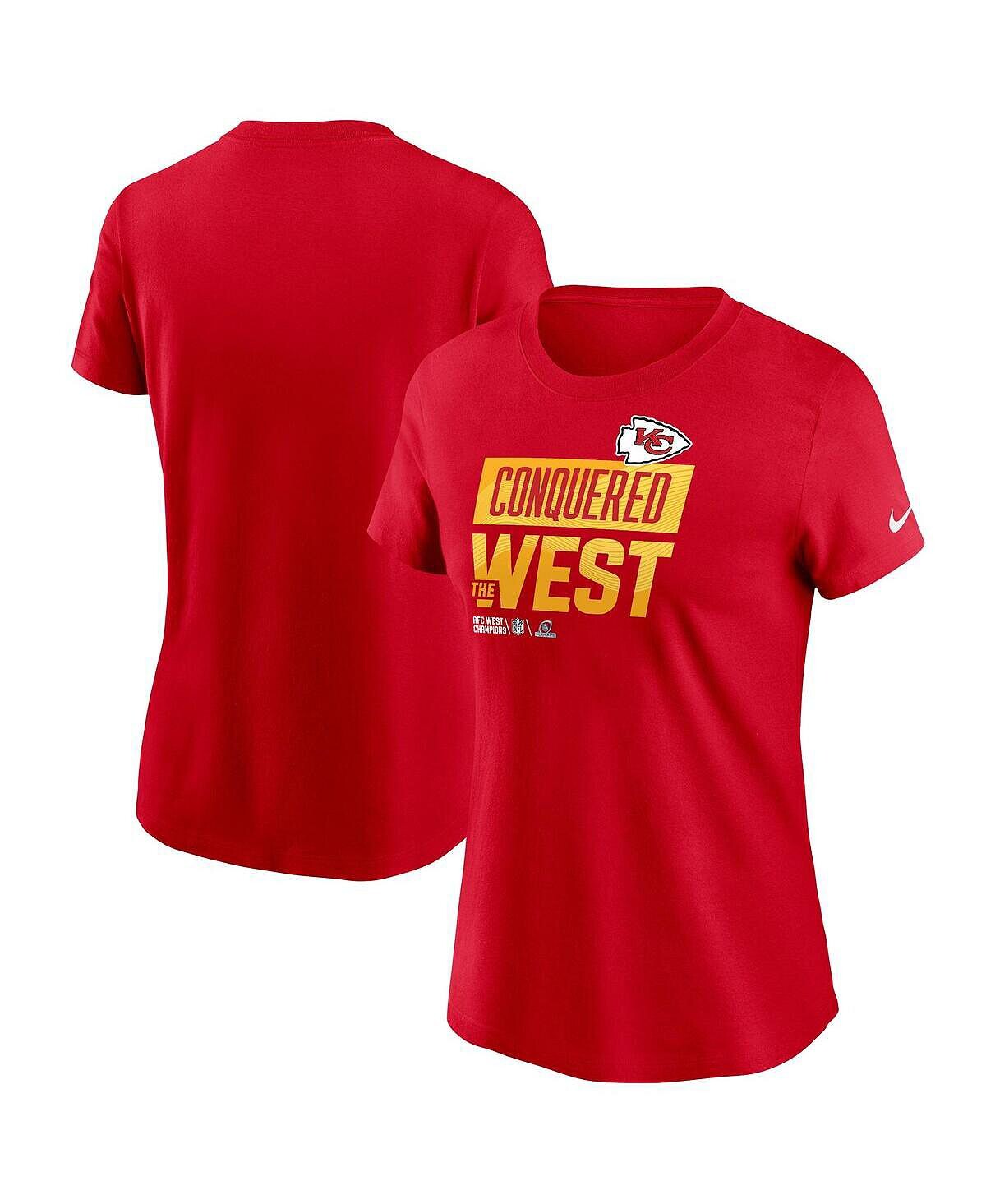 Красная женская футболка Kansas City Chiefs 2022 AFC West Division Champions Locker Room Trophy Collection Nike, красный
Красная женская футболка Kansas City Chiefs 2022 AFC West Division Champions Locker Room Trophy Collection Nike, красный