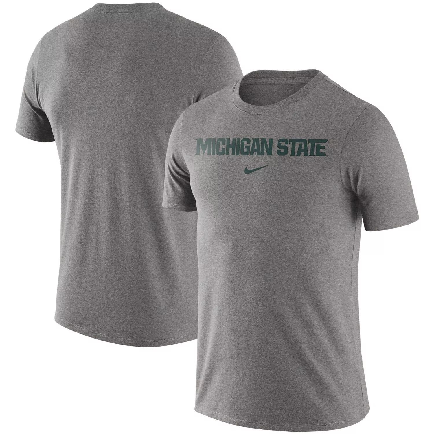 Мужская серая футболка с надписью Michigan State Spartans Essential Wordmark Nike, Серый
Мужская серая футболка с надписью Michigan State Spartans Essential Wordmark Nike, Серый