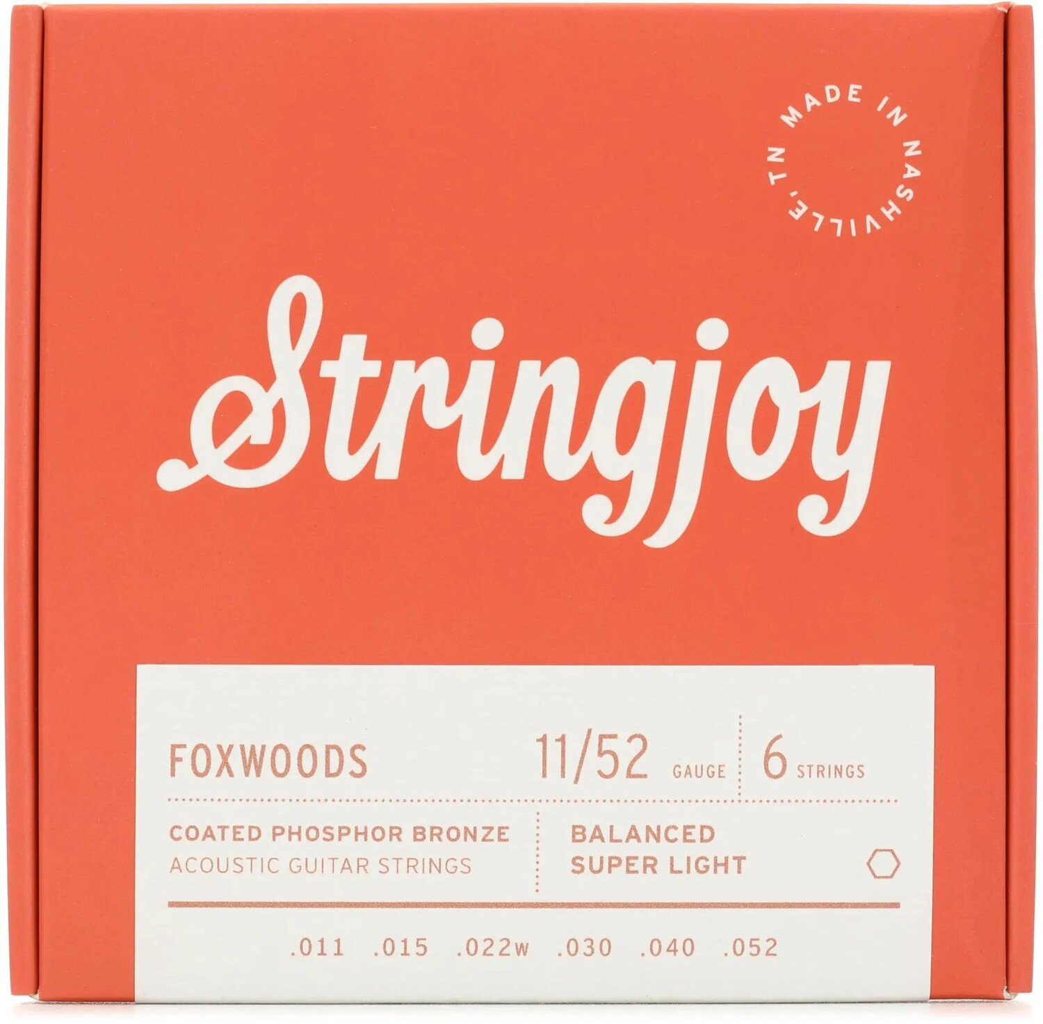 Струны Stringjoy Foxwoods для акустической гитары из фосфорной бронзы с покрытием — сверхлегкий калибр (.011–.052)
Струны Stringjoy Foxwoods для акустической гитары из фосфорной бронзы с покрытием — сверхлегкий калибр (.011–.052)