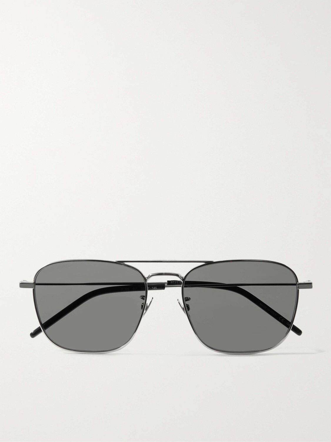 Серебристые солнцезащитные очки в квадратной оправе SAINT LAURENT EYEWEAR, серебро
Серебристые солнцезащитные очки в квадратной оправе SAINT LAURENT EYEWEAR, серебро