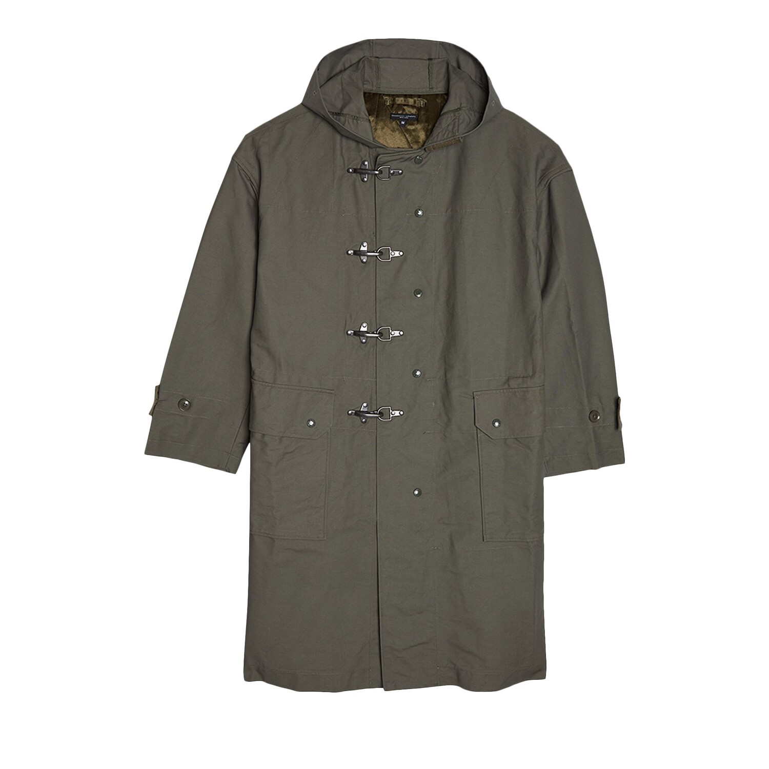 Engineered Garments Крупногабаритное пальто пожарного из хлопчатобумажной ткани оливкового цвета, Зеленый
Engineered Garments Крупногабаритное пальто пожарного из хлопчатобумажной ткани оливкового цвета, Зеленый