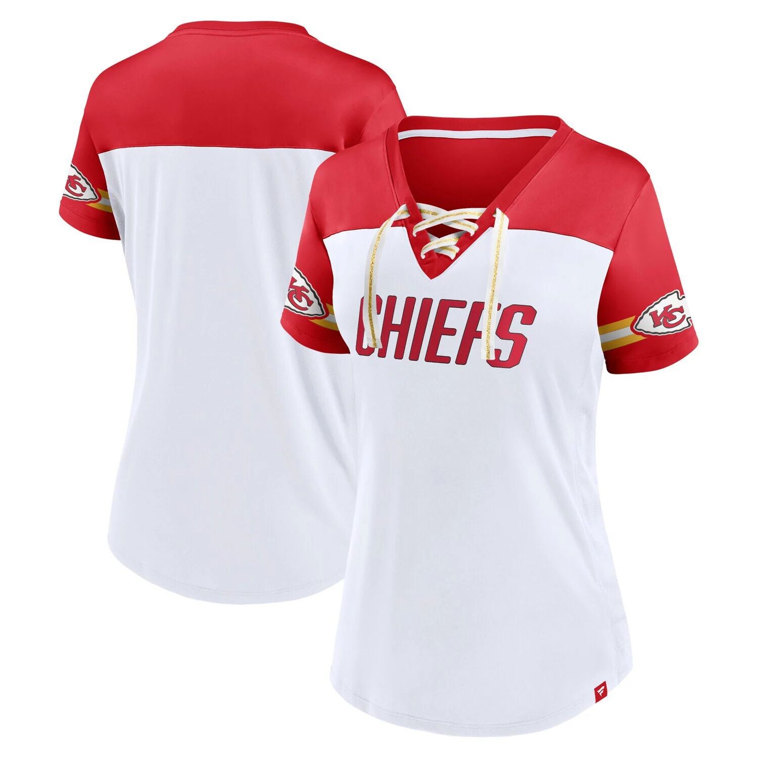 Женская белая футболка Fanatics Kansas City Chiefs Dueling с наклонным v-образным вырезом и шнуровкой Fanatics
Женская белая футболка Fanatics Kansas City Chiefs Dueling с наклонным v-образным вырезом и шнуровкой Fanatics