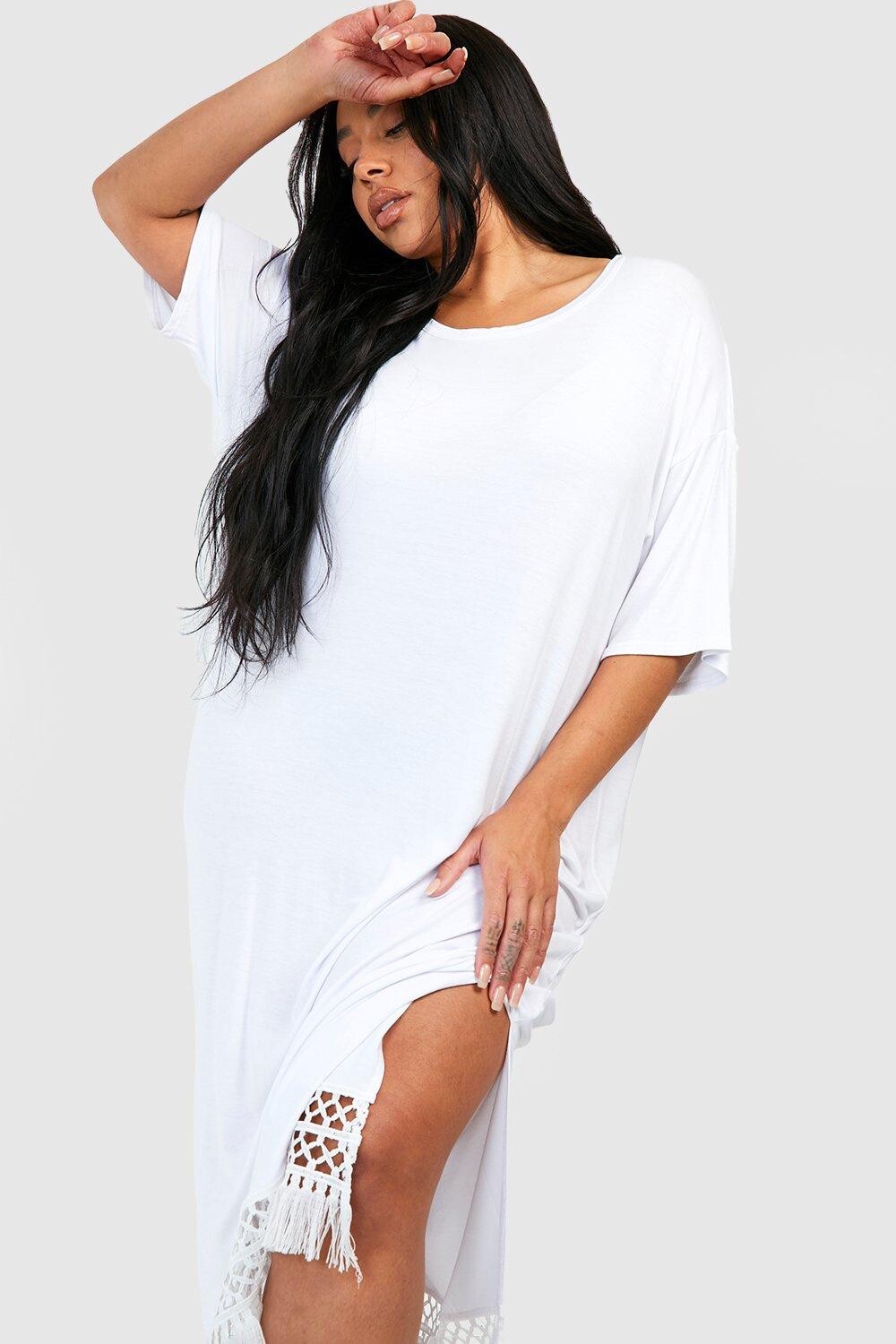 Пляжное платье Midaxi Plus с кисточками и кисточками, связанное крючком boohoo, белый
Пляжное платье Midaxi Plus с кисточками и кисточками, связанное крючком boohoo, белый