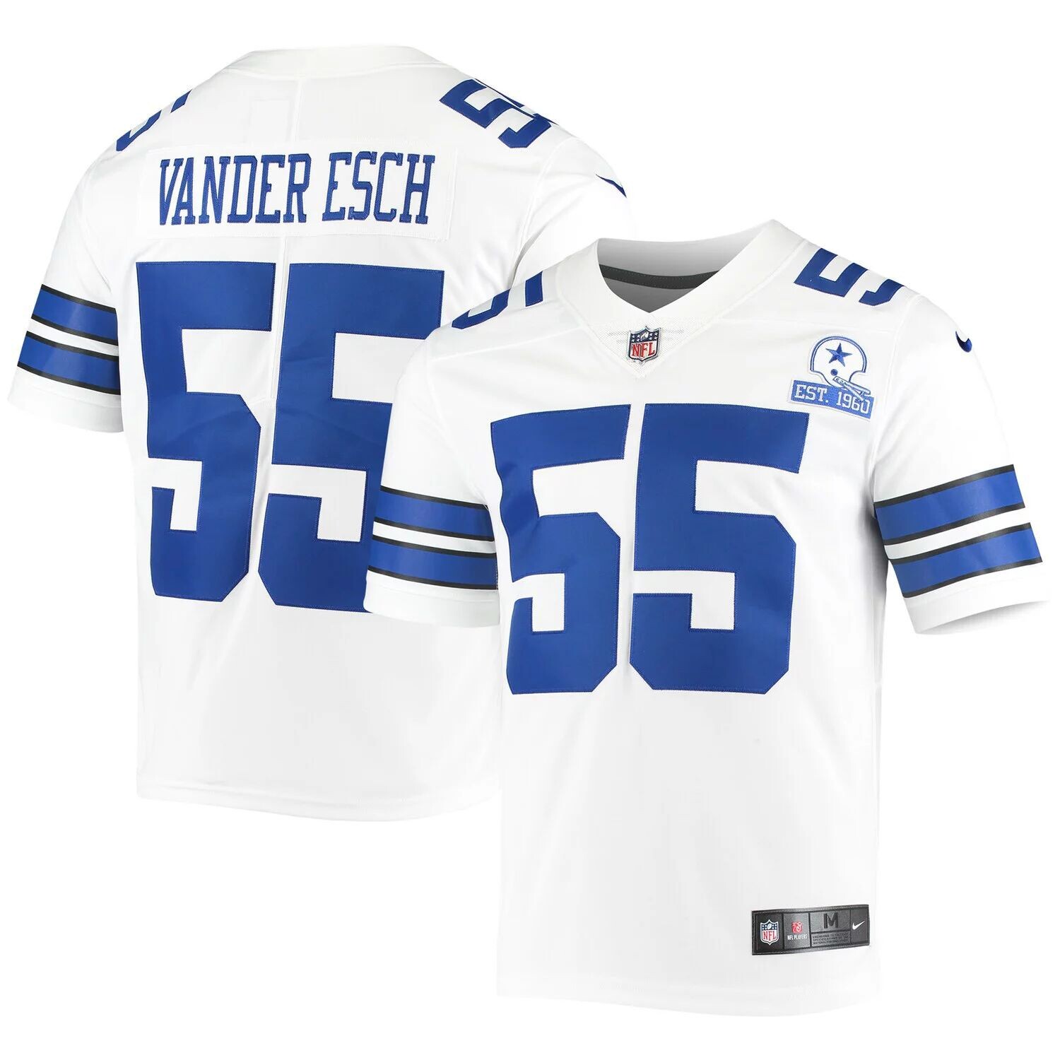 Мужское джерси Nike Leighton Vander Esch White Dallas Cowboys 60th Anniversary Limited
Мужское джерси Nike Leighton Vander Esch White Dallas Cowboys 60th Anniversary Limited