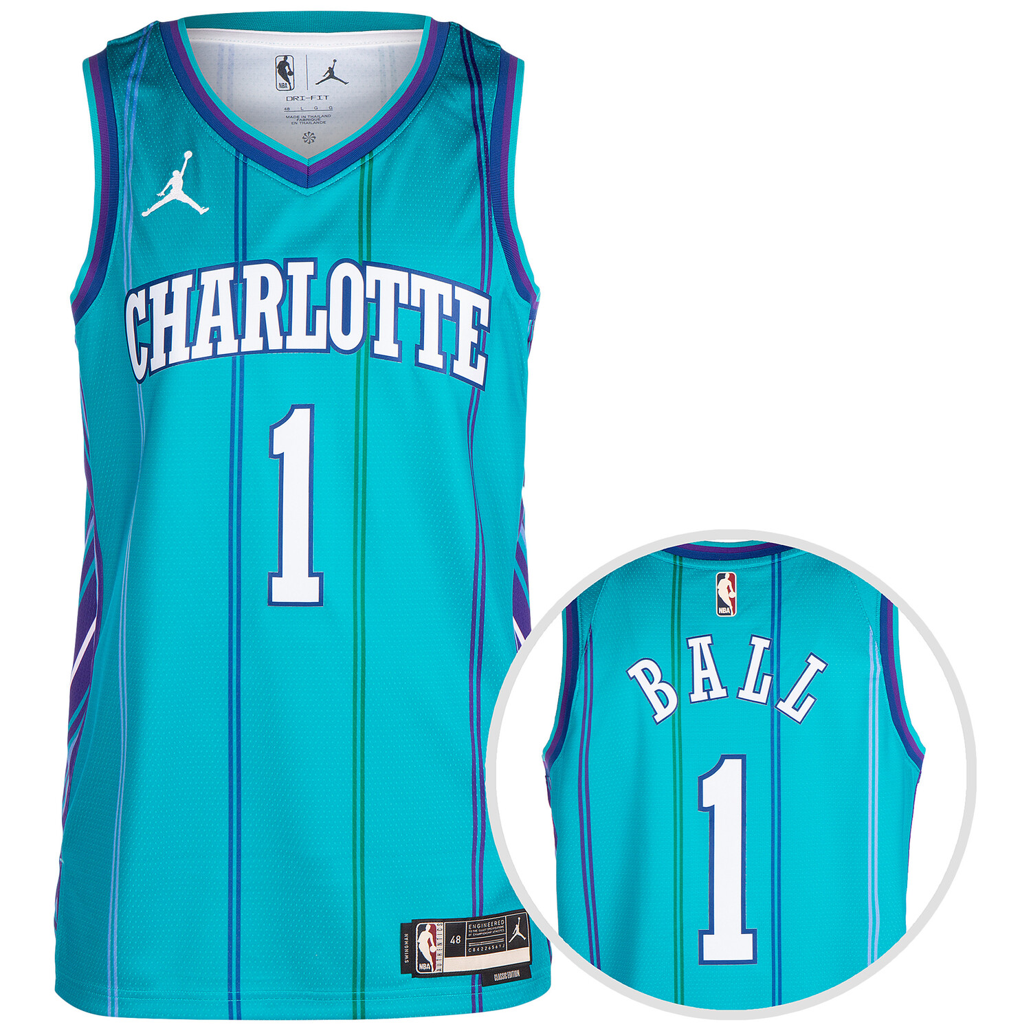 Рубашка Jordan Basketballtrikot NBA Charlotte Hornets LaMelo Ball Swingman, синий
Рубашка Jordan Basketballtrikot NBA Charlotte Hornets LaMelo Ball Swingman, синий