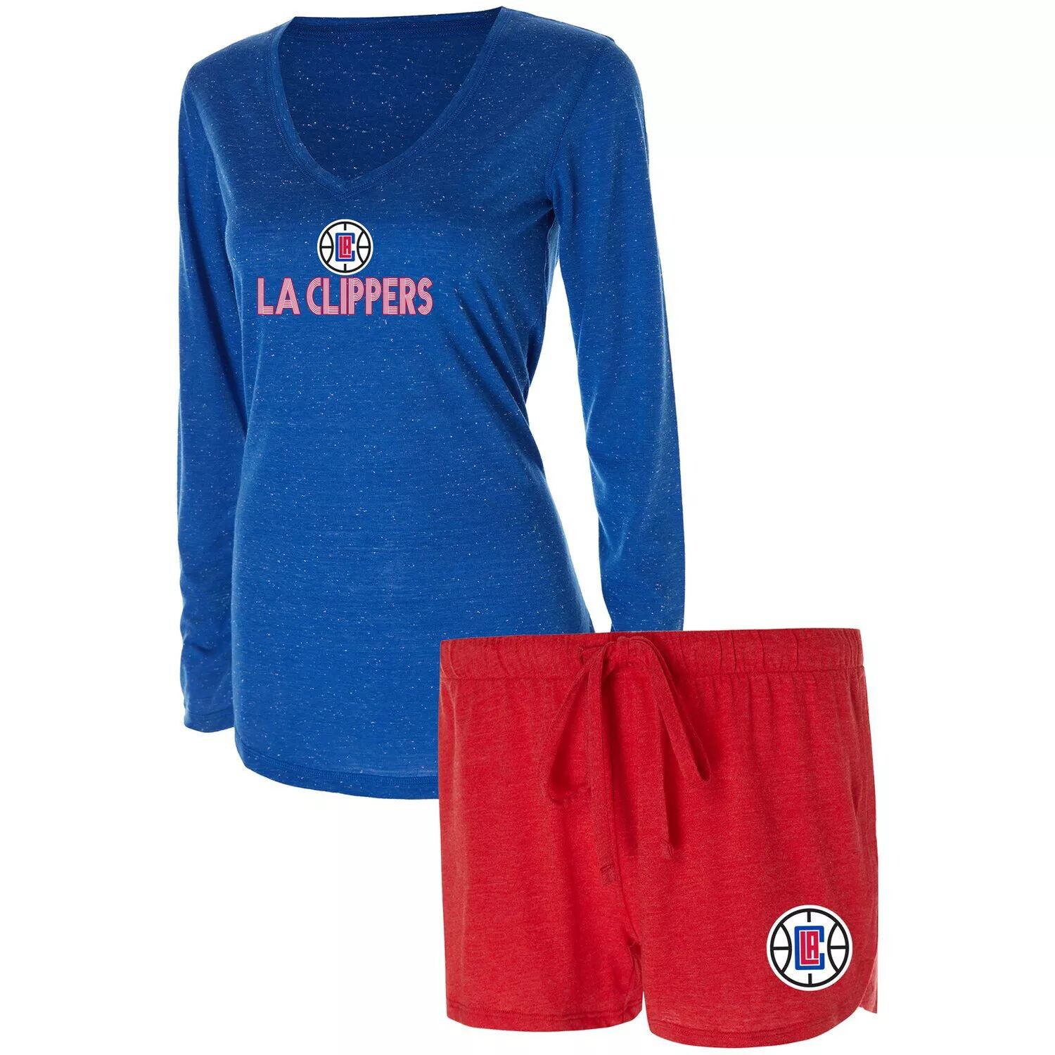 Женский комплект для сна с длинными рукавами и шортами Concepts Sport Red/Royal LA Clippers
Женский комплект для сна с длинными рукавами и шортами Concepts Sport Red/Royal LA Clippers