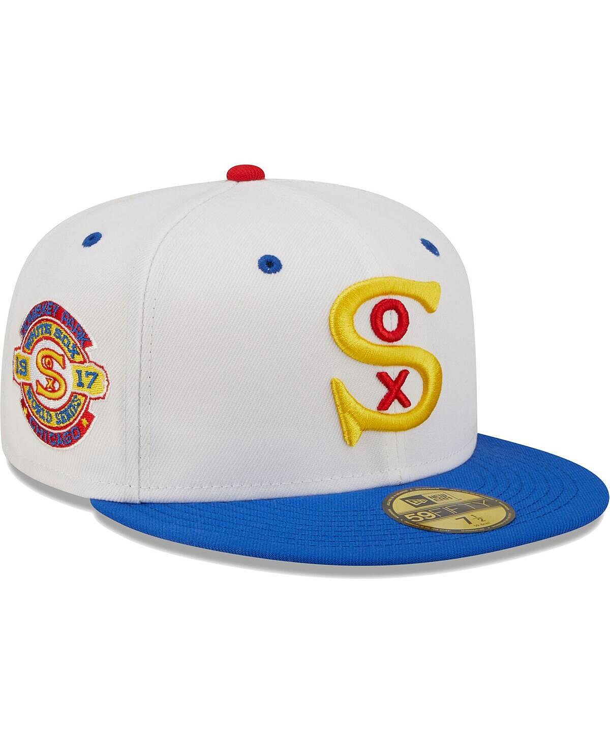 Мужская белая облегающая шляпа Royal Chicago White Sox 1917 World Series Cherry Lolli 59FIFTY New Era
Мужская белая облегающая шляпа Royal Chicago White Sox 1917 World Series Cherry Lolli 59FIFTY New Era
