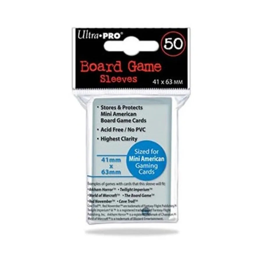 Обложки для карт настольной игры — 41 x 63 мм (50), Card Sleeves - Specialty Size (Ultra Pro)
Обложки для карт настольной игры — 41 x 63 мм (50), Card Sleeves - Specialty Size (Ultra Pro)