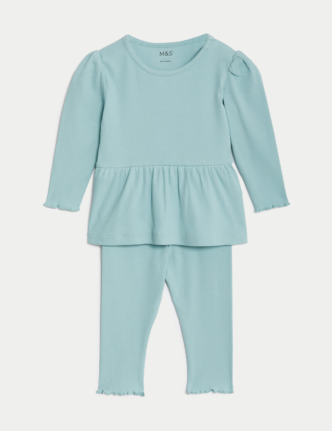 Комплект из 2 предметов: верх и низ в рубчик из хлопка (0–3 года) Marks & Spencer
Комплект из 2 предметов: верх и низ в рубчик из хлопка (0–3 года) Marks & Spencer