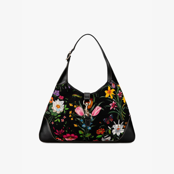 Предварительно любимая сумка через плечо из холста Gucci Jackie Flora Reselfridges, черный
Предварительно любимая сумка через плечо из холста Gucci Jackie Flora Reselfridges, черный