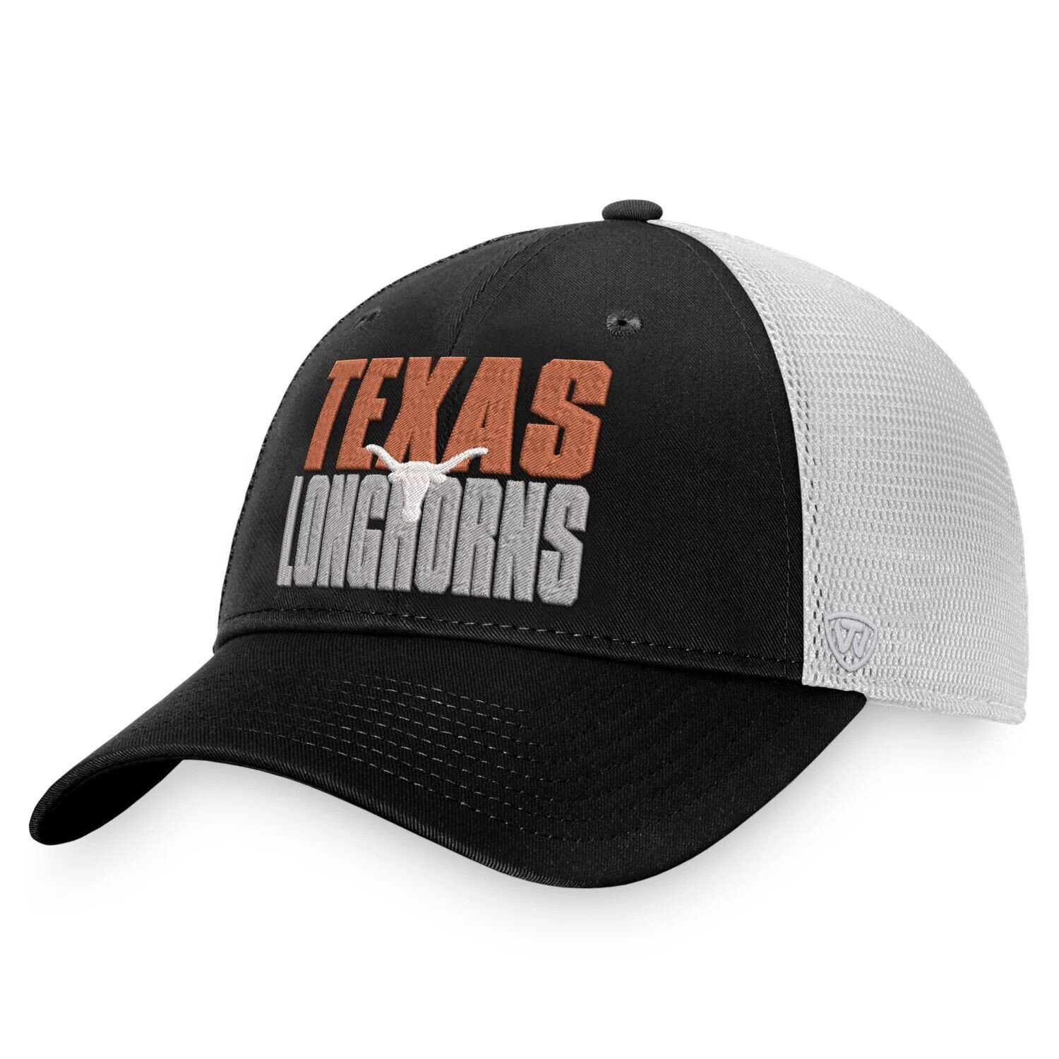 Мужская черно-белая кепка Top of the World Texas Longhorns Stockpile Trucker Snapback
Мужская черно-белая кепка Top of the World Texas Longhorns Stockpile Trucker Snapback