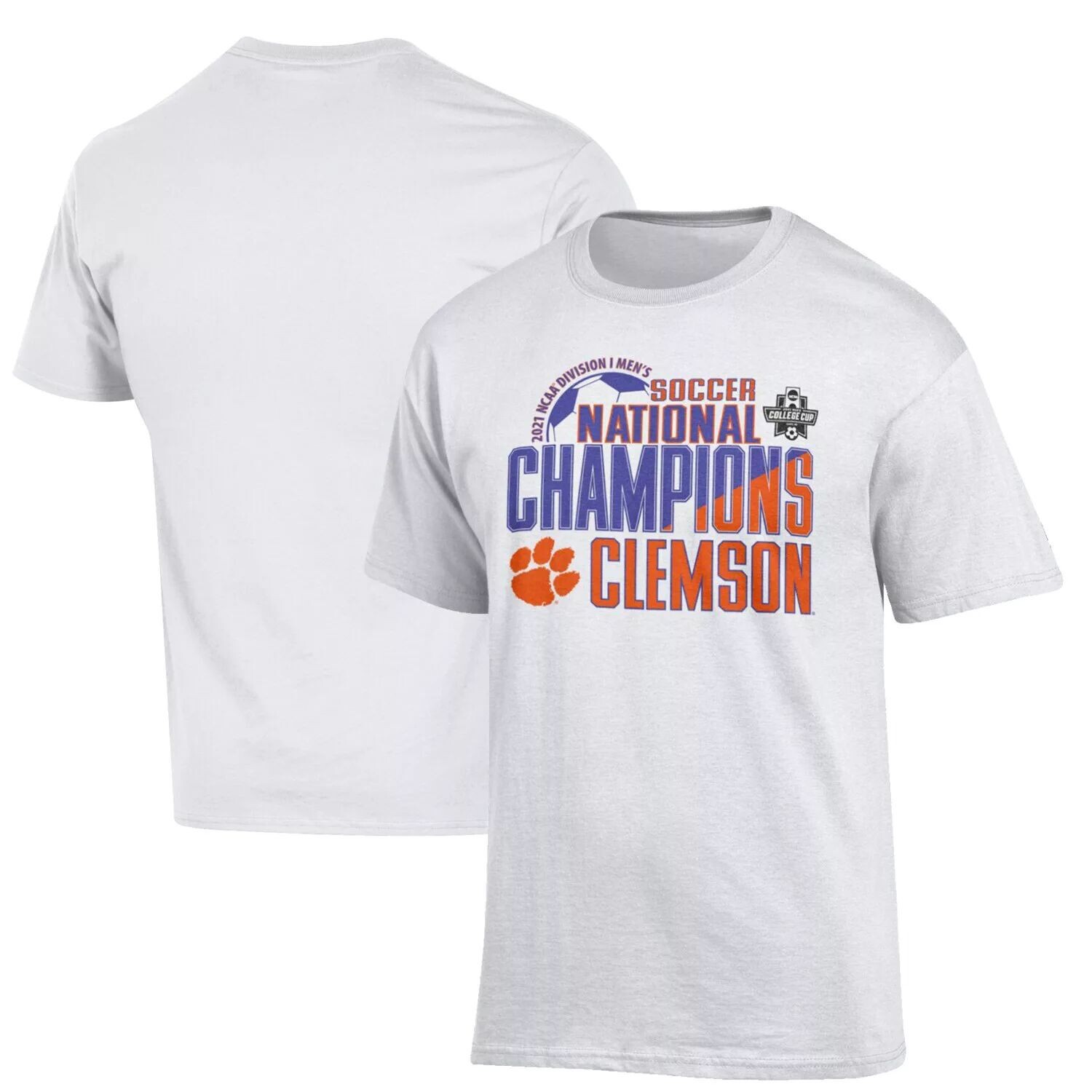 Мужская футболка «Чемпион» White Clemson Tigers 2021 NCAA, мужская футболка с национальными чемпионами по футболу Champion
Мужская футболка «Чемпион» White Clemson Tigers 2021 NCAA, мужская футболка с национальными чемпионами по футболу Champion