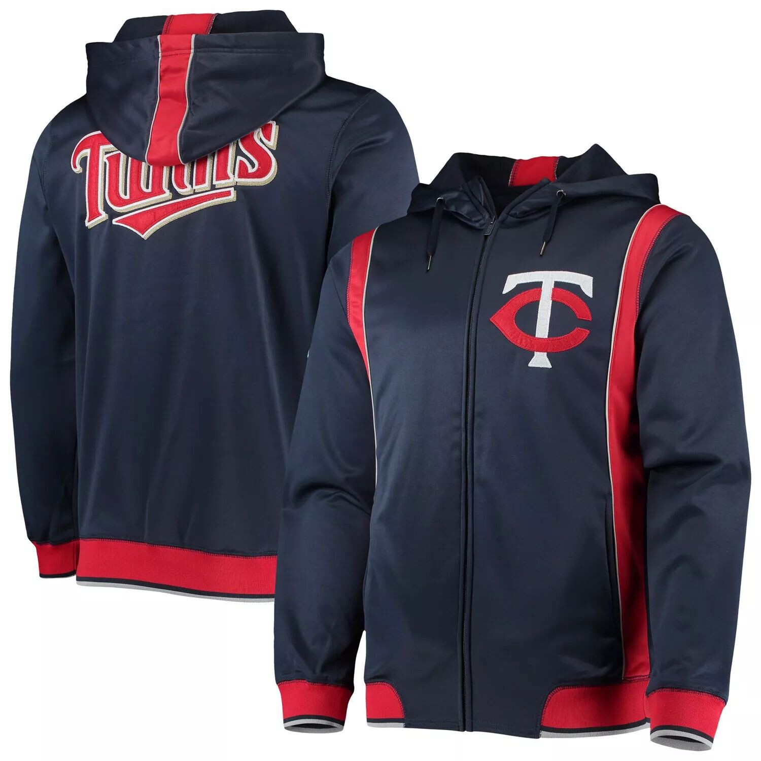 Мужская толстовка с молнией во всю длину Stitches темно-синего/красного цвета Minnesota Twins Team
Мужская толстовка с молнией во всю длину Stitches темно-синего/красного цвета Minnesota Twins Team