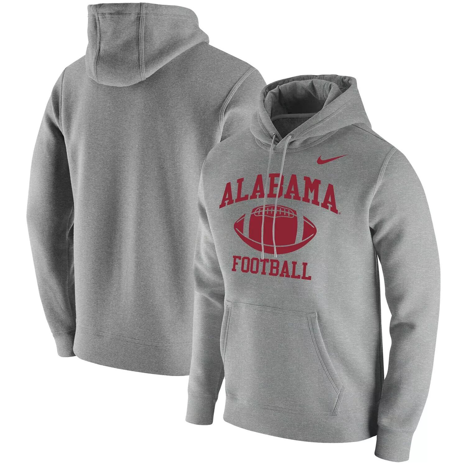 Мужской флисовый пуловер с капюшоном серого цвета Alabama Crimson Tide Retro Football Club Nike, Серый
Мужской флисовый пуловер с капюшоном серого цвета Alabama Crimson Tide Retro Football Club Nike, Серый