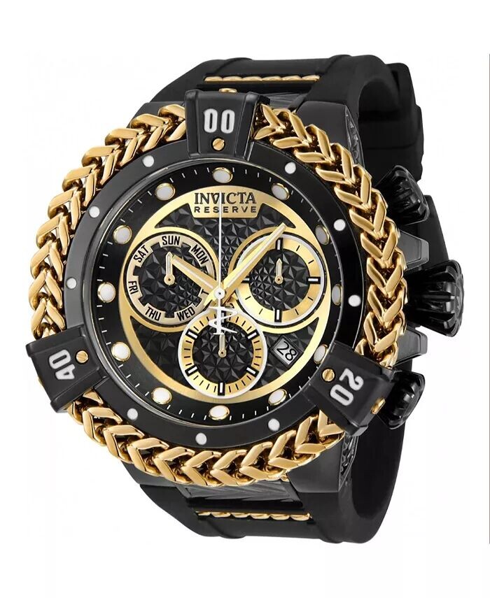 Мужские часы 33156 Reserve Quartz Chronograph, черный, золотой циферблат Invicta, черный
Мужские часы 33156 Reserve Quartz Chronograph, черный, золотой циферблат Invicta, черный