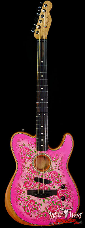 Акустическая гитара Fender American Acoustasonic Telecaster Ebony Fingerboard Pink Paisley 5.00 LBS US211488A
Акустическая гитара Fender American Acoustasonic Telecaster Ebony Fingerboard Pink Paisley 5.00 LBS US211488A